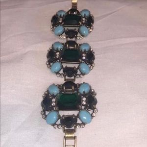 J Crew Blue/Green Gemstone Bracelet